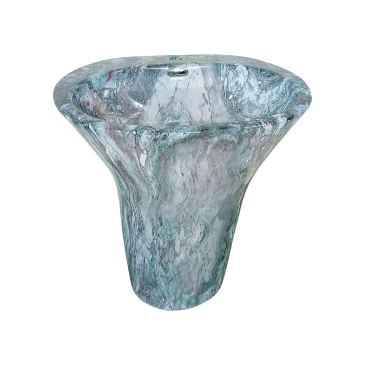 7164M NEW LUXURIOUS MARBLE DESIGN DRUM BASIN