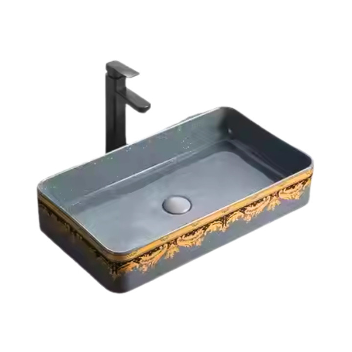 518 GRY- colorful Decorative Counter Top Basin