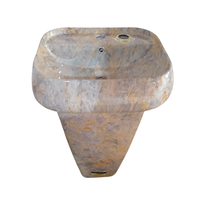 B004-1 MARBELLUS DECORATIVE TWO PART DRUM BASIN