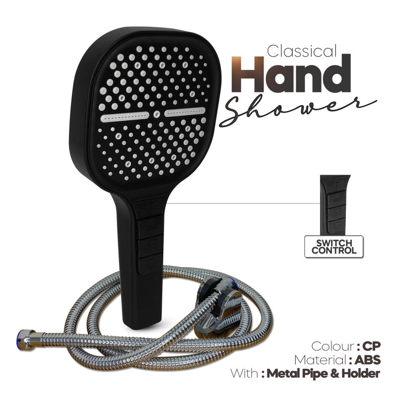 Classical High Pressure Hand Shower- ABS Body