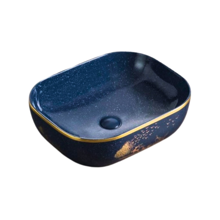 D502A-BL- colorful Decorative Counter Top Basin