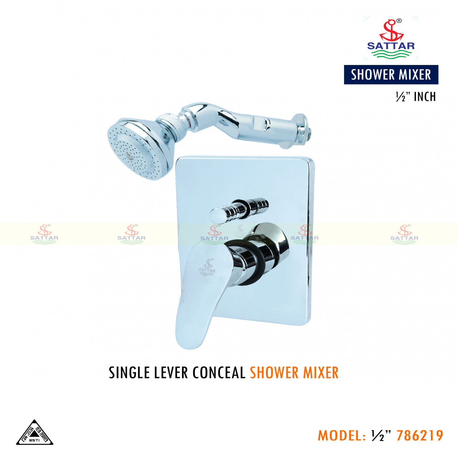 ½” SHOWER MIXER AND CONCEAL SATTAR SMI-786219ST
