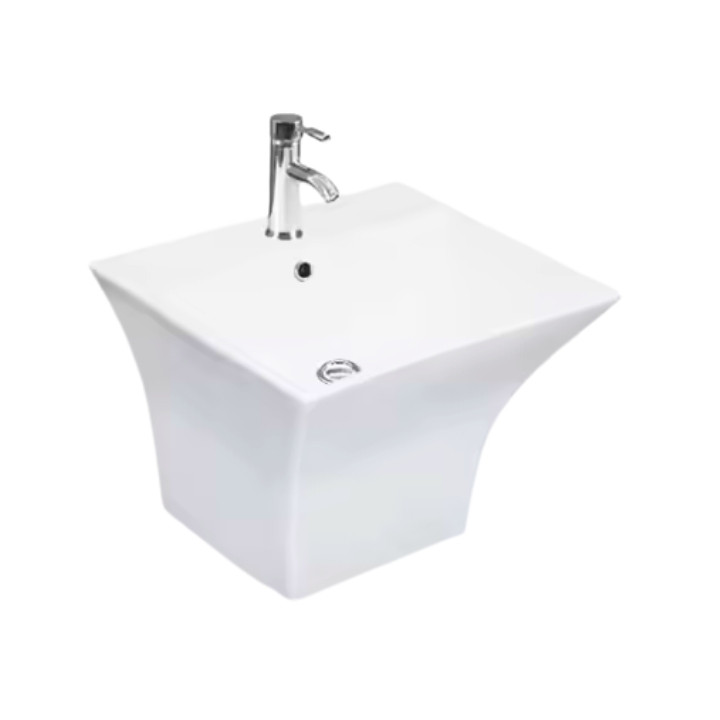 7230 WALL HUNG BASIN WHITE MODERN ART BASIN