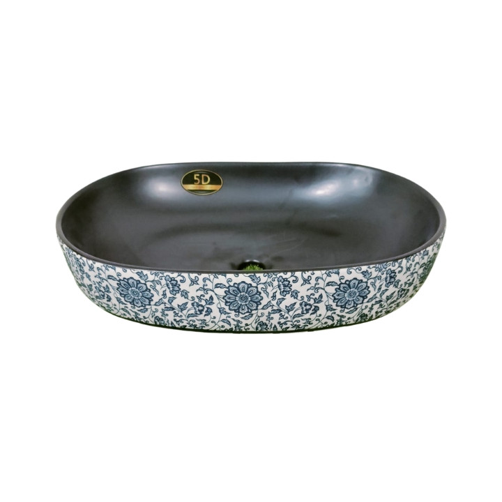 5940-1 New colorful Golden Decorative Counter Top Basin