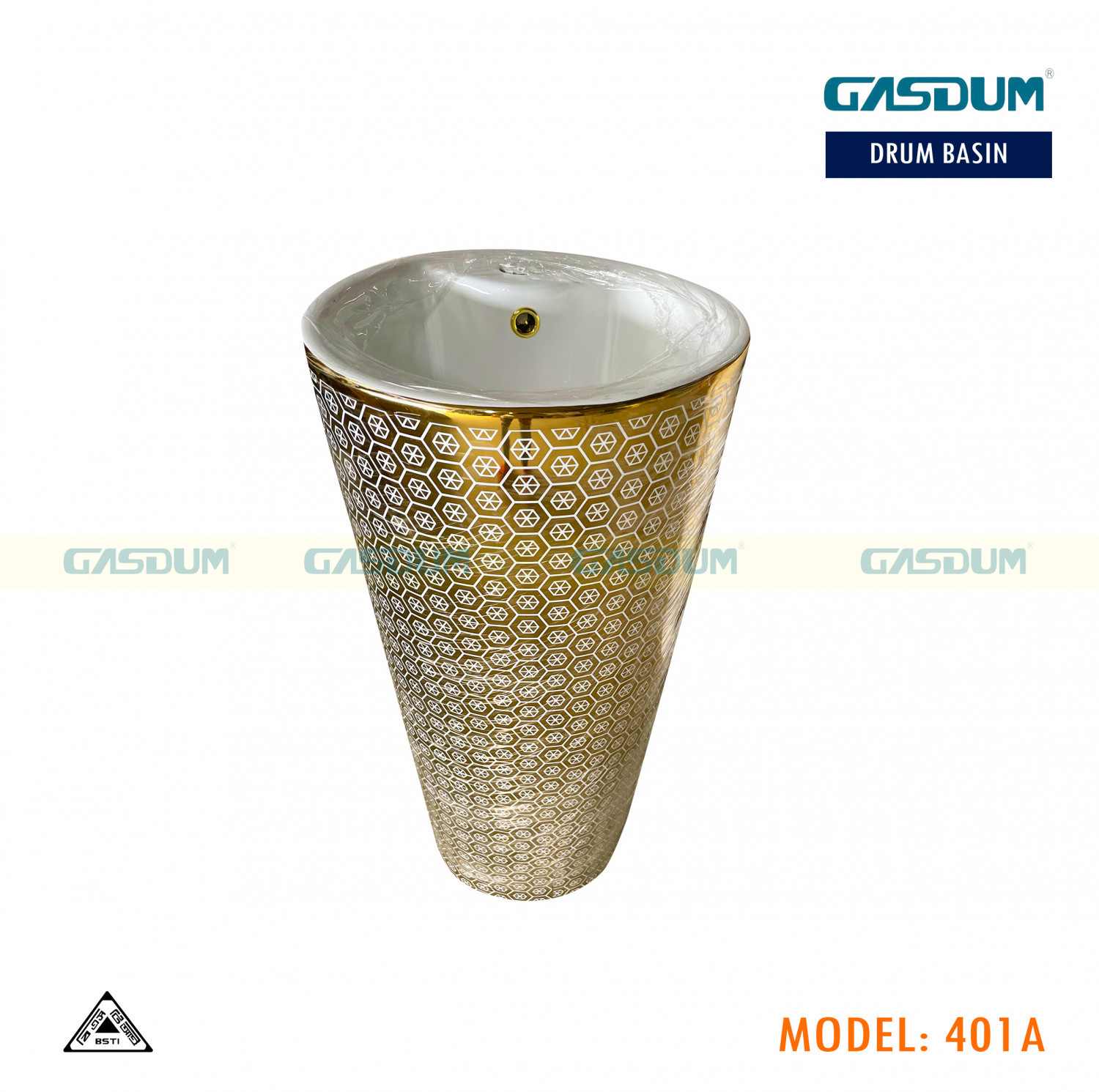 NEW ARRIVAL STRING GOLD DECORATIVE DRUM BASIN G401A