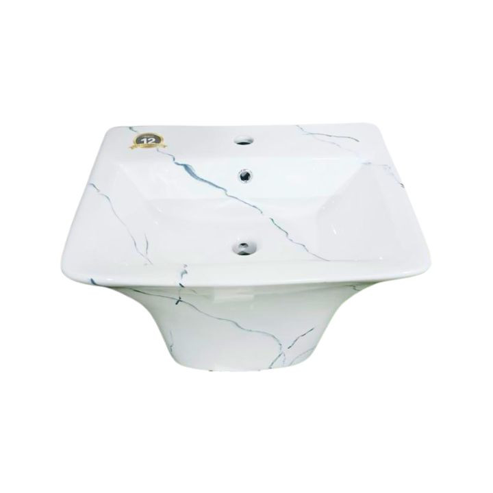 7088-MW WALL HUNG BASIN WHITE MODERN ART BASIN