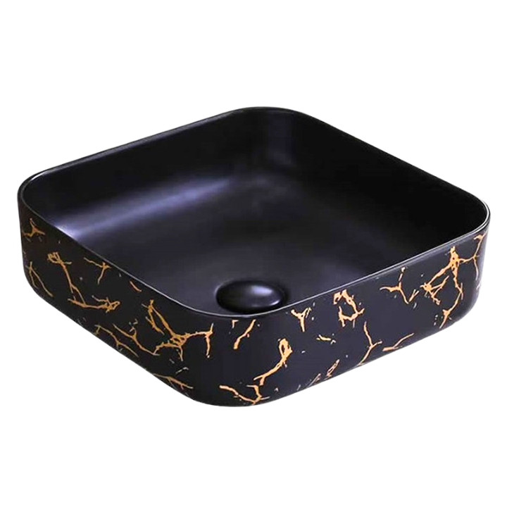 D502-BKG Premium Decorative Top Basin