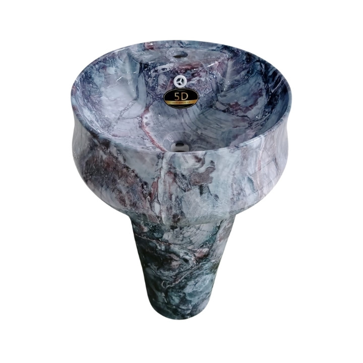 B008 MARBELLUS DECORATIVE TWO PART DRUM BASIN