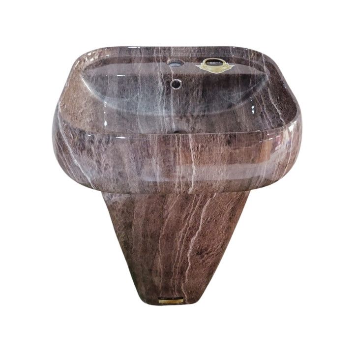 B004-4 MARBELLUS DECORATIVE TWO PART DRUM BASIN