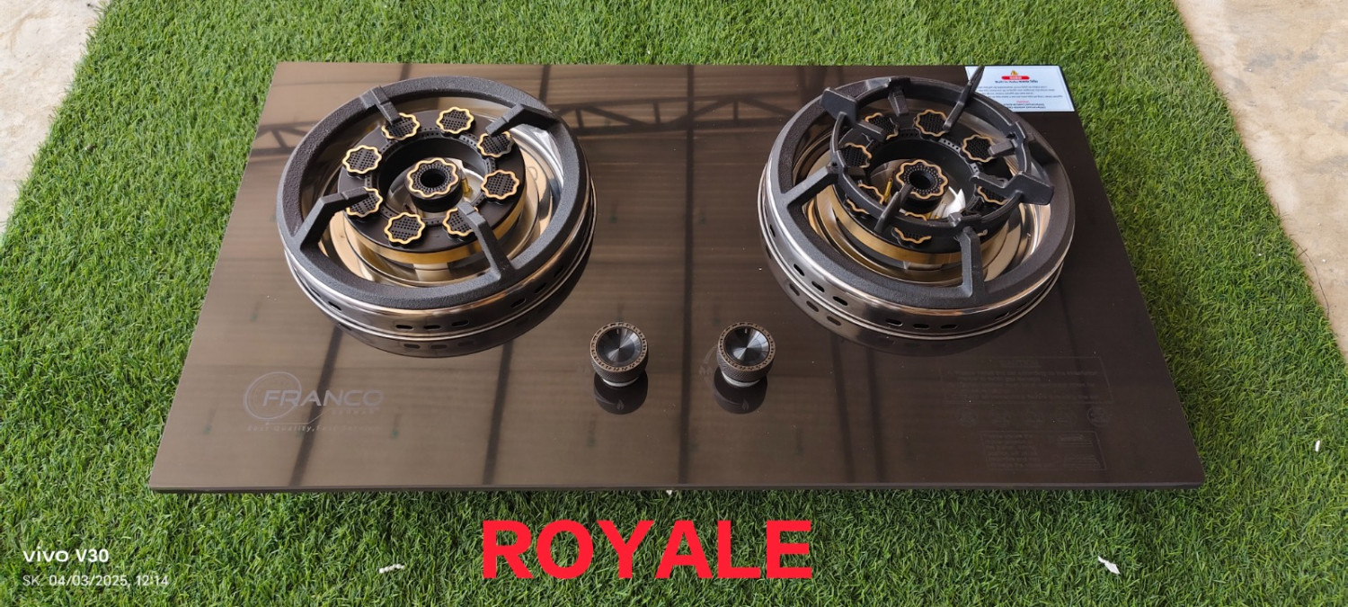 ROYALE STONE HIGH QUALITY TEMPERED BUILT IN GAS STOVE