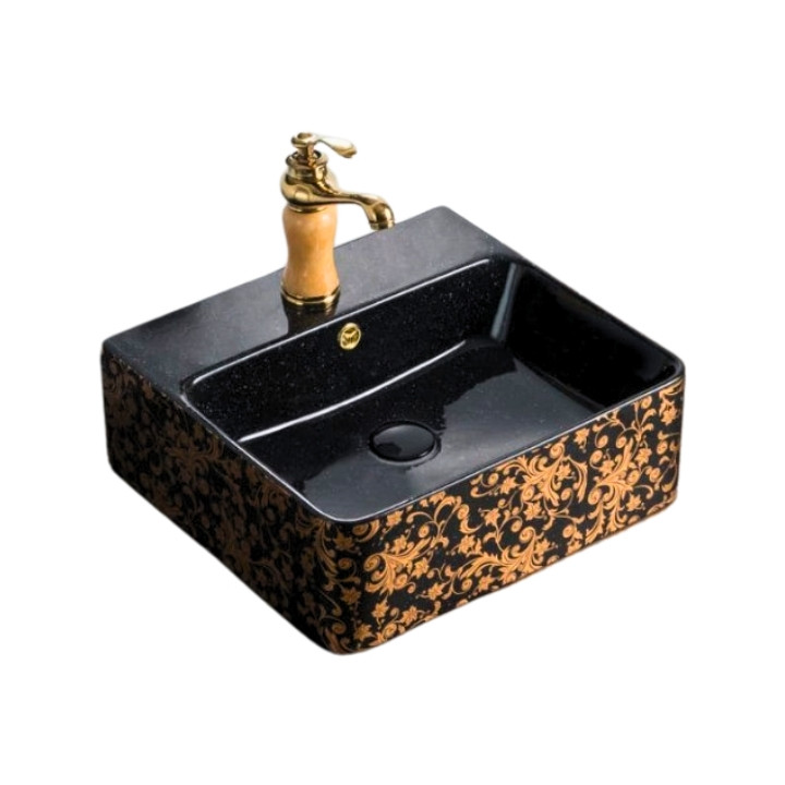 D358-Black- colorful Decorative Counter Top Basin