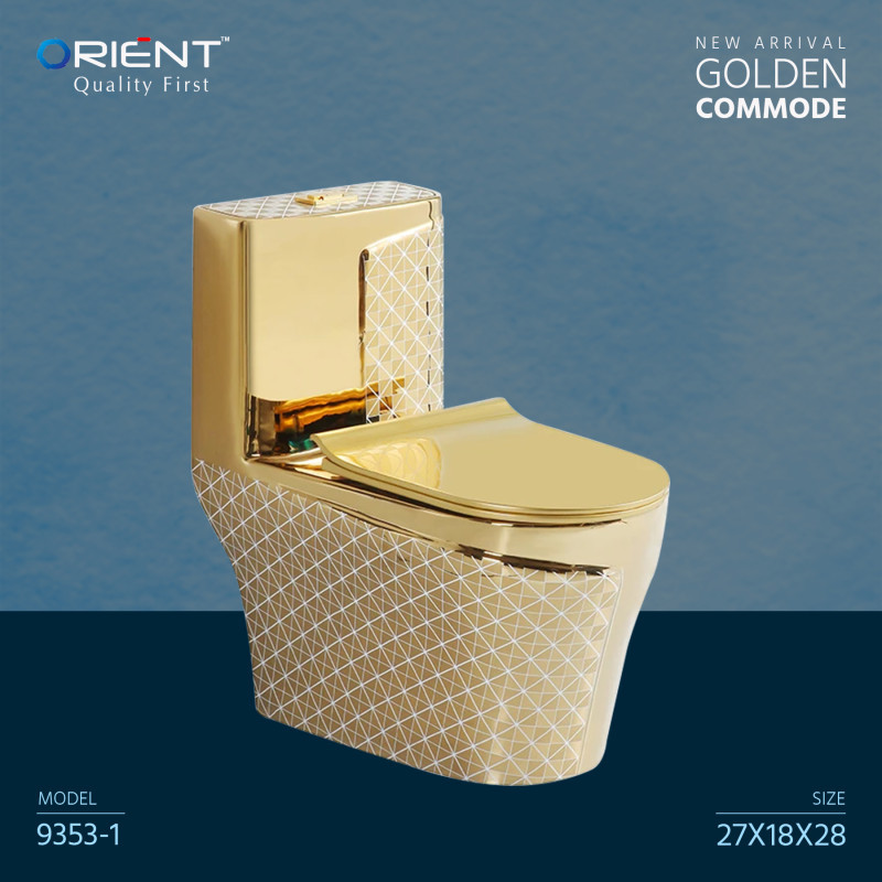 MOST SELLING NEW COLLECTION CERAMIC GOLDEN HIGH COMMODE 285G