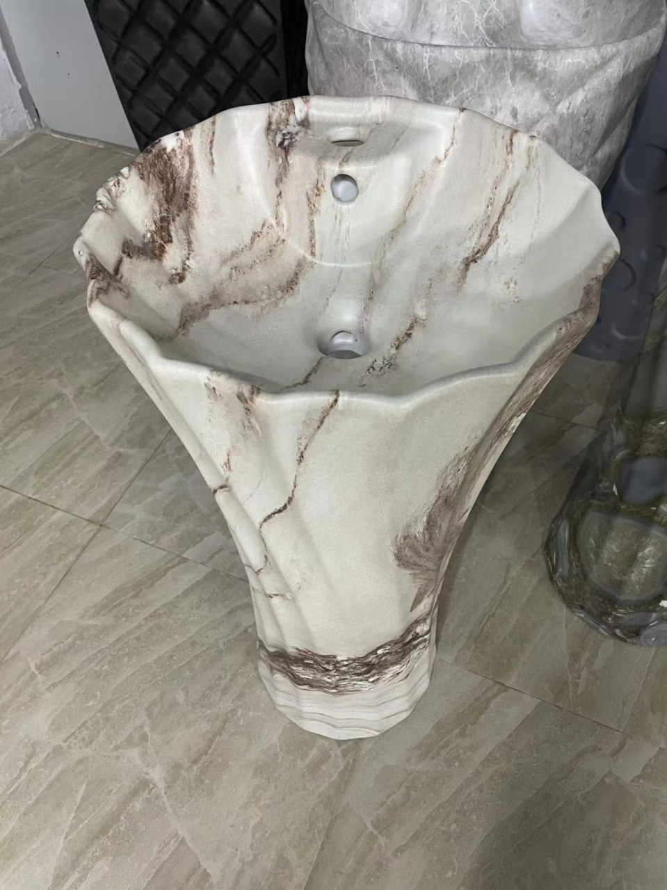 DECORATIVE DRUM BASIN P7171L